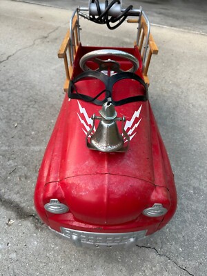 Burns Novelty #287 Fire Truck Pedal Car Jet Flow | eBay