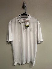 Puma Mens Large White Golf Polo Shirt Performance Stretch NWT SP