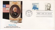 USPS FDC  #1846 1983 3¢ Henry Clay #1906 1981-84 17¢ Electric Auto ST2600