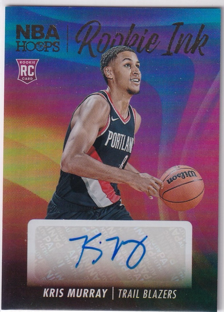 Panini Prizm 2023-24 Hoops NBA Basketball No. RI-MUR Kris Murray Rookie Ink Auto