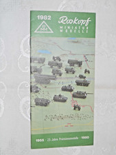 RMM,Roskopf,Prospektheft 1982Panzer,Modellautos,Modelleisenbahn,Helikopter,H0