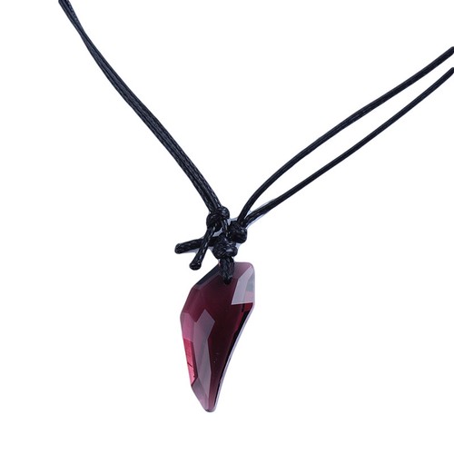 Adjustable Necklace Crystal Spike Glass Stone Pendant Chain Tone Long Trinket R - Picture 8 of 16