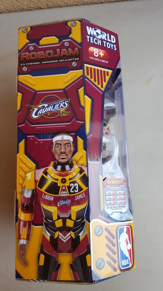 LEBRON JAMES NBA Cavaliers RoboJam Infrared Helicopter WORLD Tech Toys Brand New - Image 4 of 4