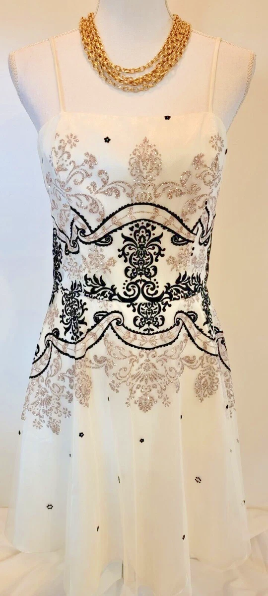 Black and clearance white masquerade dress
