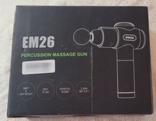 RECHAR INC EM26 Percussion Massage Gun Handheld Deep Tissue Massager, Black