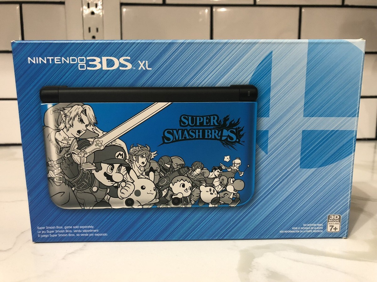 Nintendo 3DS XL Super Smash Bros Limited Edition Console 🔵 Blue