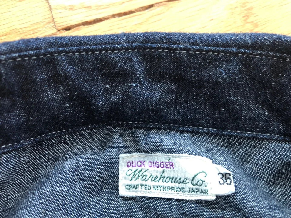 Warehouse Duck Digger牛仔衬衫,尺寸 36 — 第 4/4 张图片