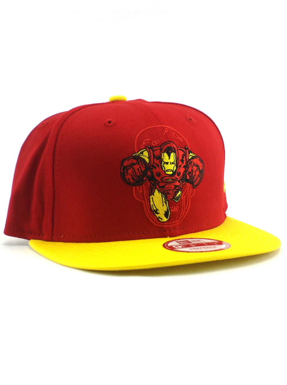 New Era Iron Man 9fifty Snapback Hat Adjustable Marvel Comics Classic Silver Age
