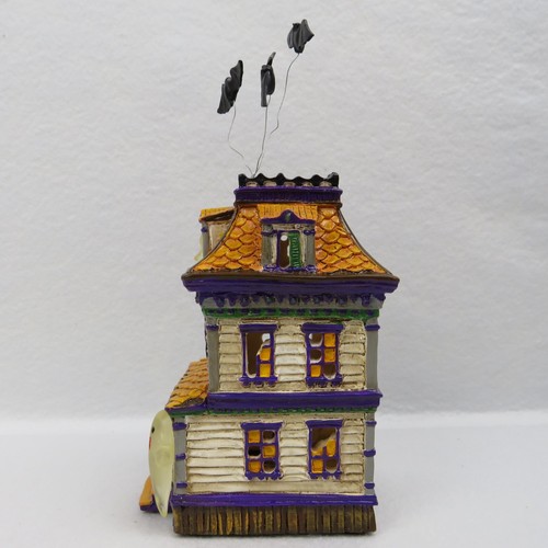 Vintage 2003 Dept. 56 Mini Halloween House Set of 4 House is 5-1/2" Tall #35038 - Picture 3 of 12