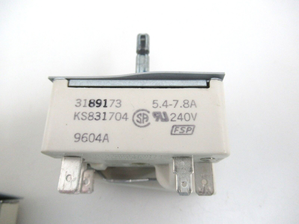KitchenAid Whirlpool Range Burner Switch Kit 3189171 3189173 