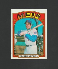 1972 Topps Ed Kranepool #181 ~ NY Mets ~ Set Break ~~ High Grade!