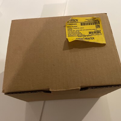 Brady B33-19-424 White 2 x3  Paper Labels 500/roll Y3800406 For BBP33 Printer
