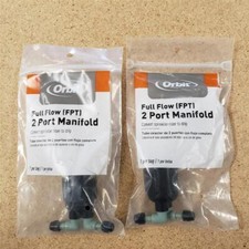 = Lot of 2 Orbit Full Flow 2-Port Manifold Co...