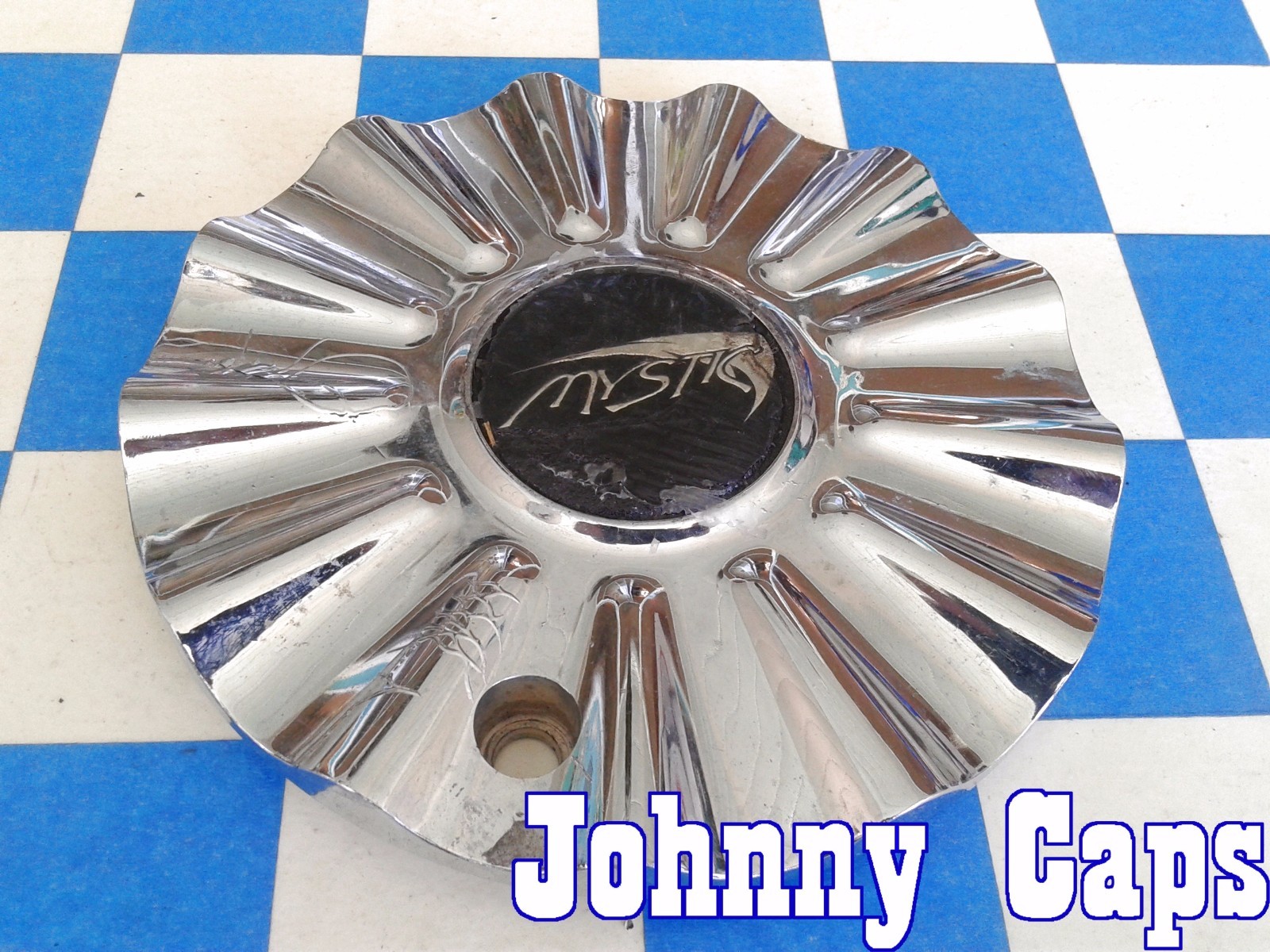 MYSTIC Wheels Chrome Center Caps # NEW Custom Wheel [1] USED Center Cap (1)
