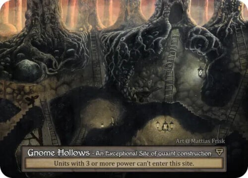 Sorcery Contested Realm ALPHA - Gnome Hollows - exceptional non-foil site N/M - Picture 1 of 1