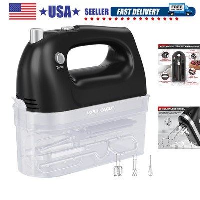 Hand Mixer Electric 400W, 5 Speed handheld Mixer, 5 Stainless Steel Accessori...