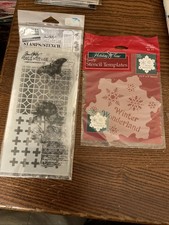 Tim Holtz Stampers Anonymous Botanic Collage Rubber Stamp THMM160 stencil set