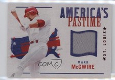 2022 Panini Chronicles America's Pastime Swatches Red Mark McGwire #APS-MA g4k