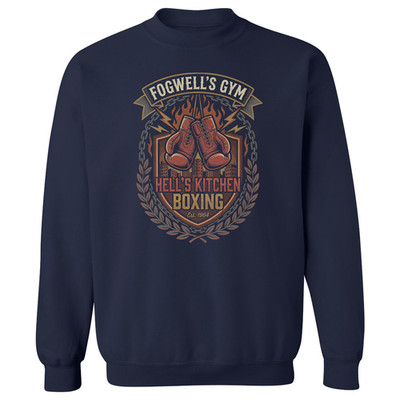 Fogwells Gym Boxing Hells Kitchen Movie Parody Unisex Crewneck Sweatshirt