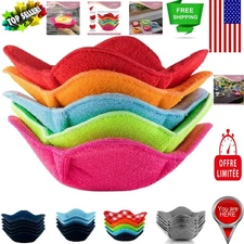 Durable Multicolor Bowl Holders – Cozy Heat-Resistant Snuggies for Meals