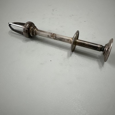 Aksel Holmsen Norwegen Silberplatte mechanische Zuckerzange Würfelzange Eiskralle