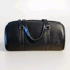LOUIS VUITTON Epi Soufflot Hand Bag Black M52222 LV (AUTHENTICATED MI0917) w/COA