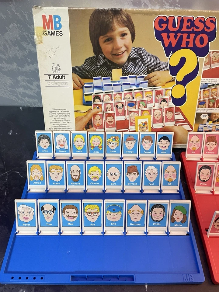 Guess Who Vintage Board Game MB Games 1980 Complete & GC See Description - Image 3 of 4