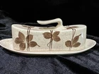 Red Wing Pottery Vintage Tampico Futura Pattern Covered Butter Dish