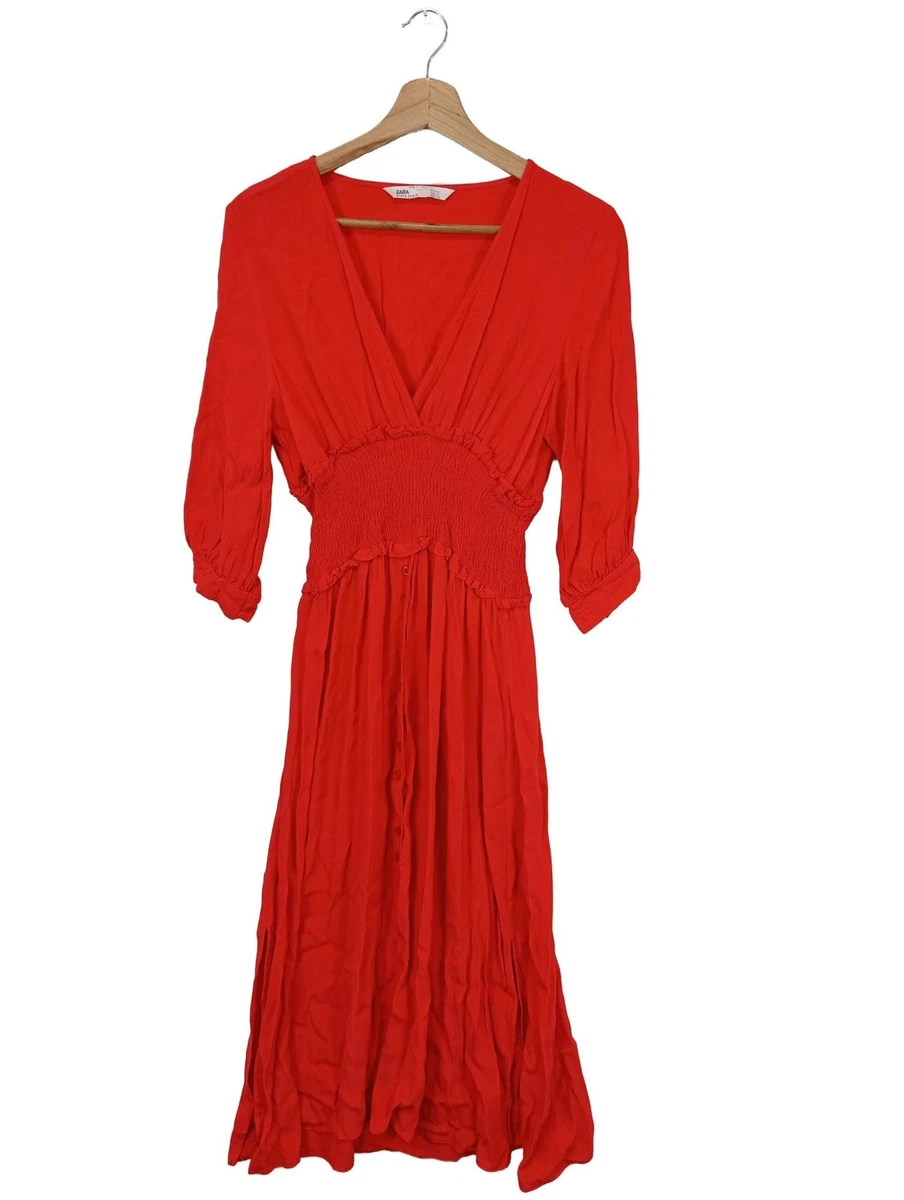 Robe Zara TRF Rouge - Taille M - Neuve Avec étiquettes (style Bodycon)
