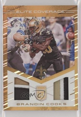 2016 Donruss Elite Coverage Prime 26/49 Brandin Cooks #EC-BC 1u0