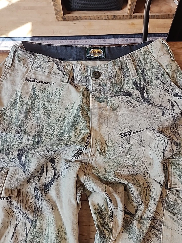 Cabela's Seclusion 3D Open Country Camo Cargo Pants Men's 32x32 Adjustable  - Image 2 of 4