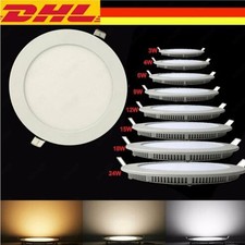 LED Panel Einbauleuchte 3W 9W 12W 15W 18W 24W Deckenleuchte Ultraslim Downlight