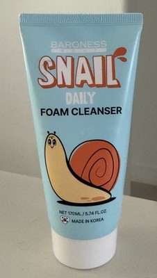 Baroness Snail Daily Foam Cleanser 5.74oz Korean Face Wash Hydrating K-Beauty