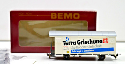 BEMO Güterwagen 2283 1281 Terra Grischuna HOm  Modellbahn RhB Eisenbahn 9882