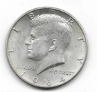 1964 D Kennedy Half Dollar - AU (90% silver)