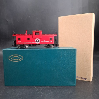 #ad Fujiyama Kogyo HO Gauge BRASS Great Northern GN quot;Big Skyquot; Caboose Painted $149.99