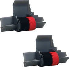 IR  40T Black  Red X 2 Pack Ink Roller Ribbon Cartridge   Dual  Color Replaceme