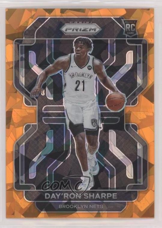 2021-22 Panini Prizm Orange Ice Prizm Day'Ron Sharpe #281 Rookie RC 5b4