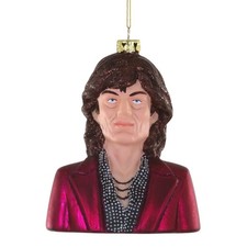 Cody Foster  Co Mick Jagger Hanging Glass Ornament
