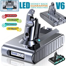 Battery 5500mAh V6 Replacement for Dyson SV04 DC58 DC59 DC61 DC62 Animal w/ LED