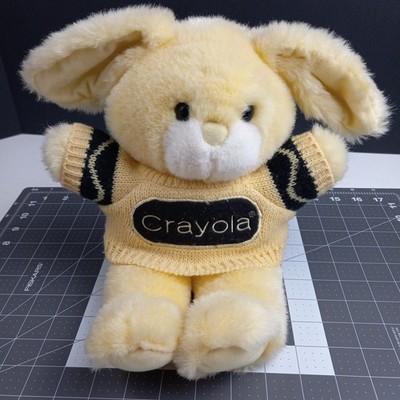 Crayola Plush Bunny Yellow Binney And Smith 15 Inch Crayon Advertising Vintage