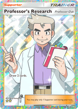 Pokemon Pocket TCG Card 2 Star Full Art Professor's Research Oak English Deluxe
