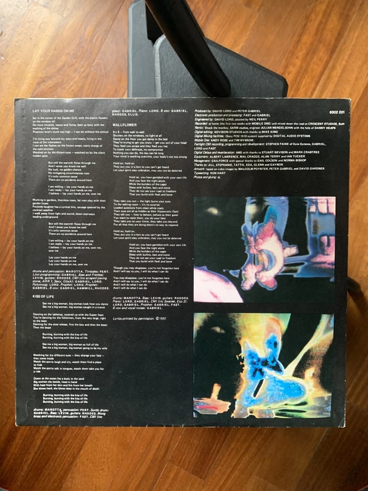 Peter Gabriel – IV - 1982 - Vinile LP 33 giri | 12'' - Charisma – 6302 201 - Immagine 3 di 4