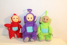 VINTAGE MCDONALD  S TELETUBBIES CLIP ON PLUSH SET OF 3