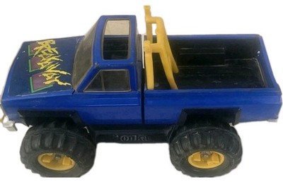 Vintage 1983 Tonka Rally BREAKAWAY Pickup Truck- Pressed Steel- Electric Blue 