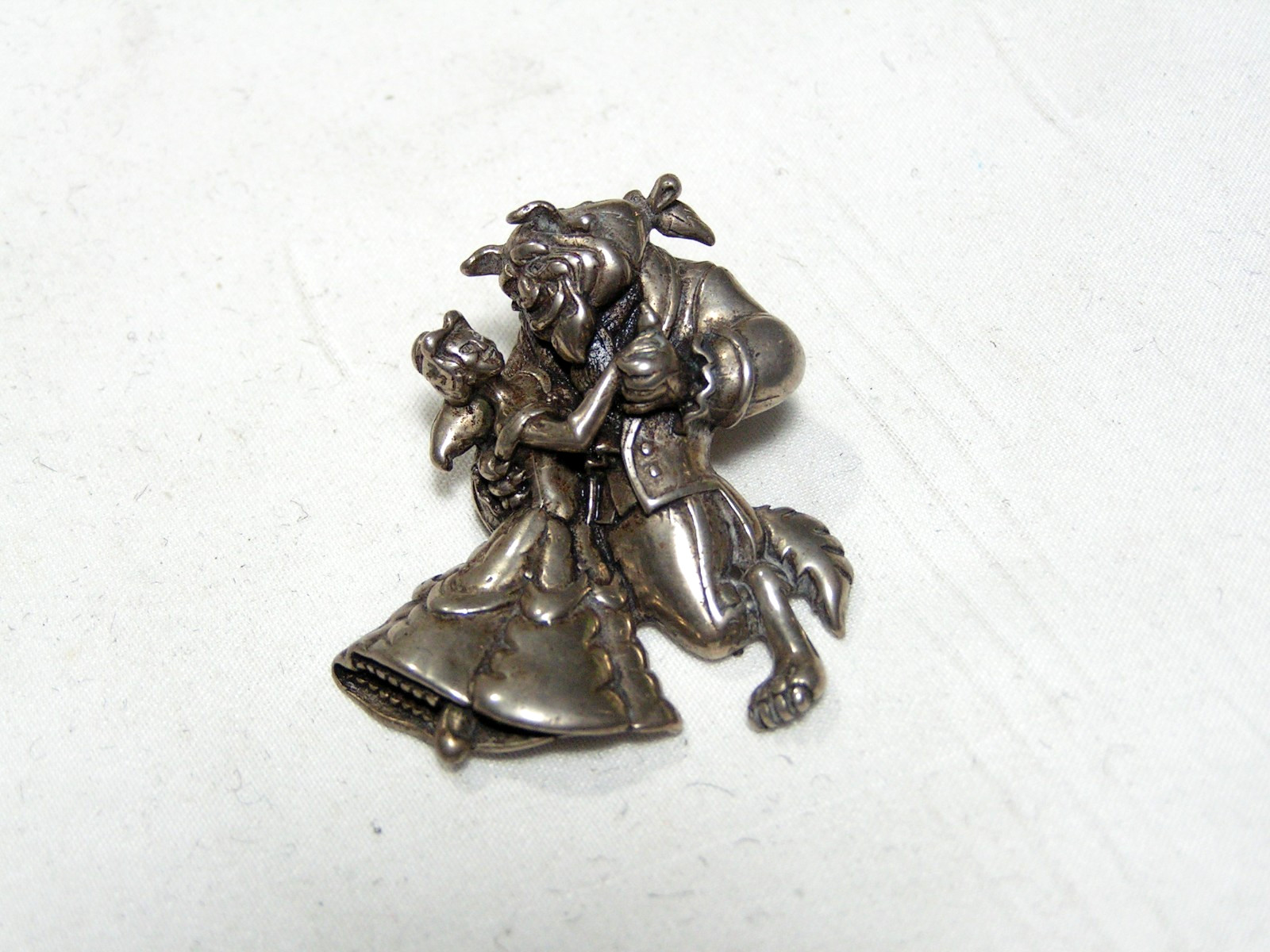 ...Disney Sterling Silver Beauty and the Beast Ta… - image 1
