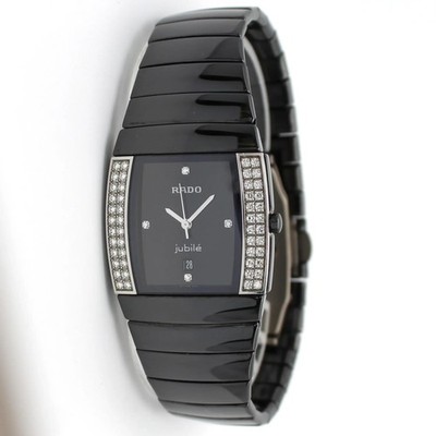 Rado Sintra Jubile Ceramic Diamond Black Dial Quartz Ladies Watch R13617712