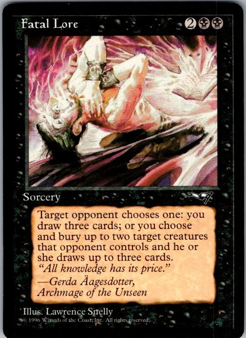 Fatal Lore Rare Alliances Magic: The Gathering Near Mint
