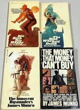 vintage action espionage paperback lot by James Munro