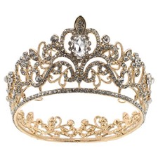 Wedding Tiaras and Crowns Rhinestone Bridal Crown Princess Tiara Headpieces for